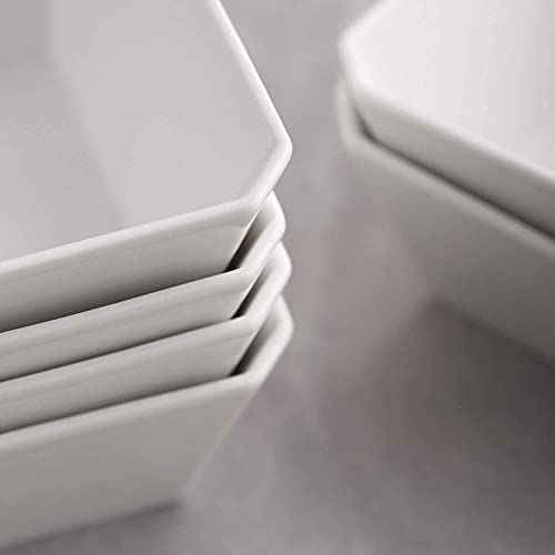 Samsle Porcelain Cereal Bowls, 16 Oz Square Serving Bowls Set thumb #4