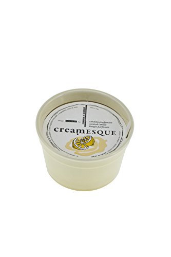 Cereria di Giorgio Creamesque Candela Profumata in Vasetto Gelato, Cera, Giallo, 7.9x7.9x4.9 cm