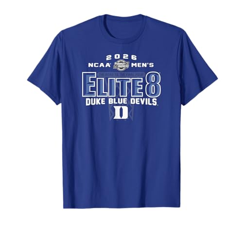 Duke Blue Devils Elite 8 2026 Men's March Madness Basketball T-Shirt