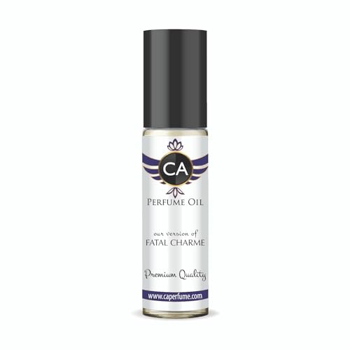 CA Perfume Impression of Fatal Charme Unisex Fragrance Oil Floral Woody Musk Scent Long Lasting Perfumes for Women &amp; Men Travel Size TSA Ready Mini Parfum Body Oil Roll-on 0.33 Fl Oz 10ml