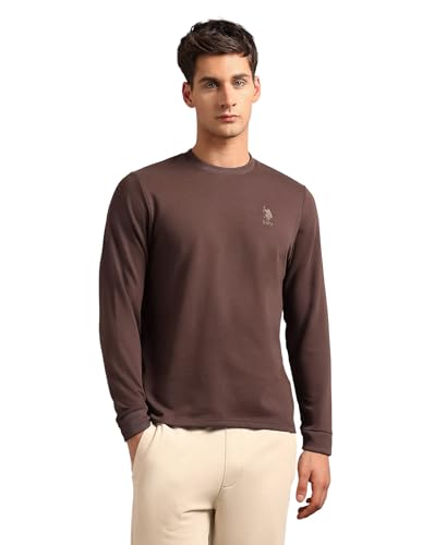 Image of U.S. Polo ASSN. Men's OEE14 Comfort Fit Solid Lounge T-Shirt