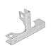Aexit 5mm-10mm Thickness Fall Protection Adjustable Glass Shelf T Shape Bracket Support Safety Clips Clip Clamp