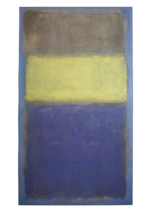 Peinture à l'huile Rothko Yellow Center reproduction d'art moderne haut de gamme