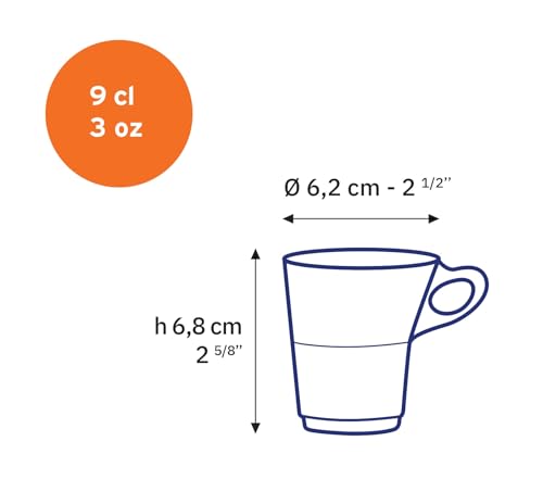 Set de 6 Mugs de Cristal Duralex Caprice 0.09 L miniatura 4