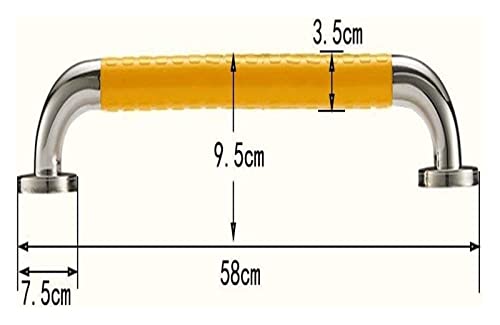 Accoudoir de sécurité en acier inoxydable 304 et nylon haute densité