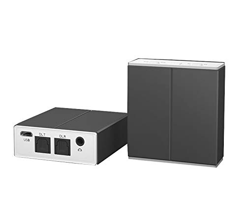 YONGYAO Bluetooth 5.0 Transmisor inalámbrico de Audio 2 en 1 Receptor Estéreo AUX RCA Adaptador de Conector USB 3.5mm DC 5V-Gris