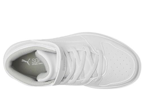Image of PUMA Kids' Rebound Layup Mid Hook and Loop Sneakers