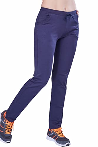 Image of Women's Solid Regular FIT ENRICH Cotton Track Pant