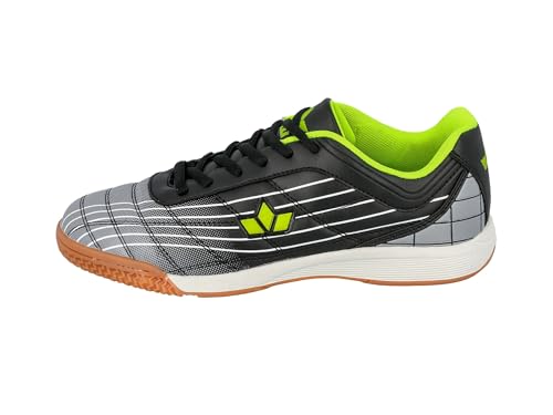 Lico Rockfield Herren Hallenturnschuh, Schwarz/ Grau/ Lemon, 43 EU