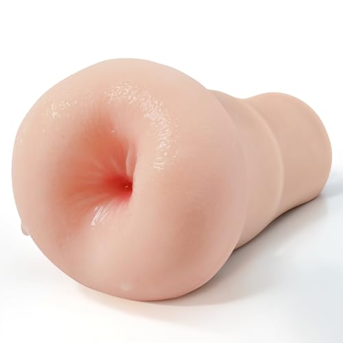 Pocket Ass Sleeve Adapted to Any Penis Pump or Male Masturbator Realistic Anal Sex Toy Textured Soft Fleshy TPE Channel Adult Toys for Men Flesh (Flesh)