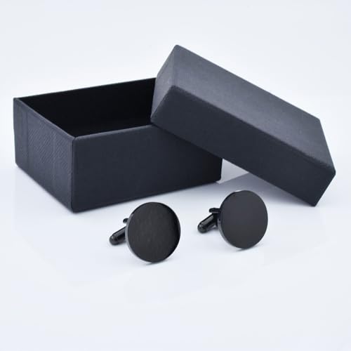 Mancuernillas redondas para hombre personalizadas plata/oro miniatura 6