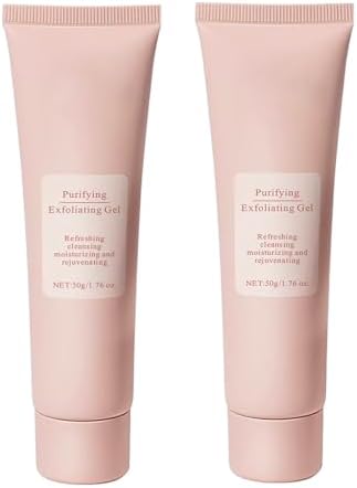 MrCuvaryas Purifying Exfoliating Gel, Purifying Exfoliating Gel for face, Face Scrub, Face Exfoliator For Gentle Cleansing, Facial Scrub, Body Scrubber, For All Skin Types 2PCS