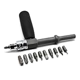 Shake'n Break Stuck Screw Extractor Remove Air Impact Screw Fastener Removal Tool For Breaking Loose Rusted Screws Fasteners