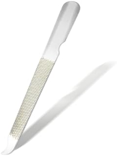 Parts Express Stainless Steel Metal Nail File, Double Side Fingernail Toenail Files Metal File Buffer Fingernails Toenails Art New Pedicure Tool for Salon and Home Manicure Files (F, 10)