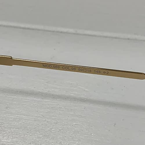 Cazal Legends 959 096 Sunglasses Men's Gold-White-Black/Grey Gradient Lens 59mm3