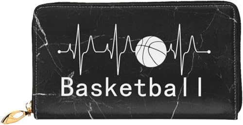 Basketball Heartbeat Wallet Card Bag