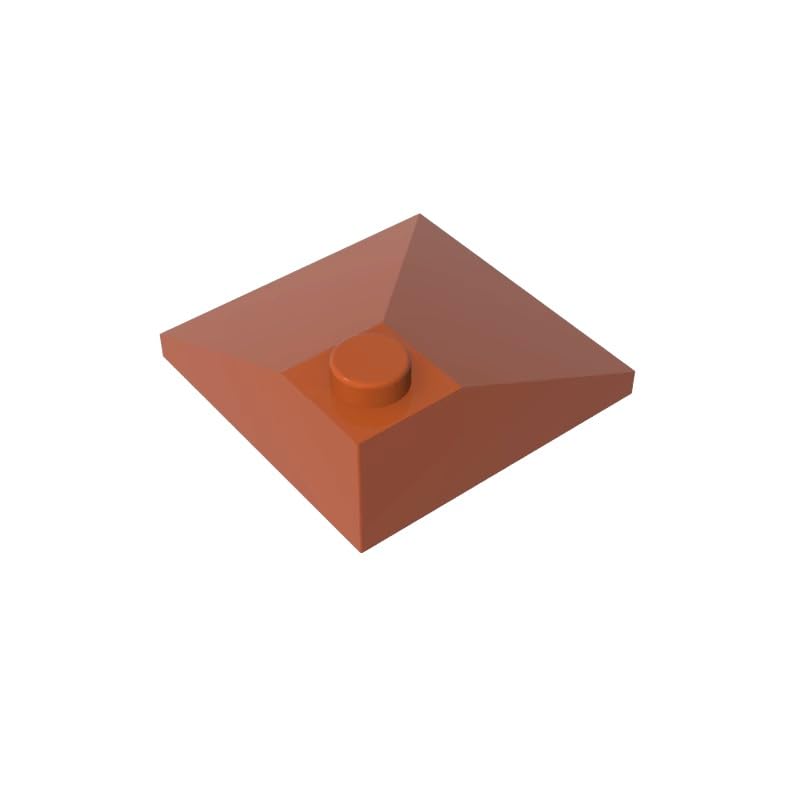 XYEIUGO GDS-1077 3675 Slope Brick 3x3 Sloped Brick, Dark Orange, 50 PCS