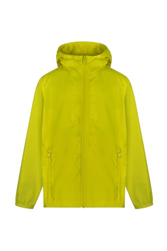 Mukua WZ70K Cortavientos, Fluor Yellow, Talla 12/14 Unisex niños