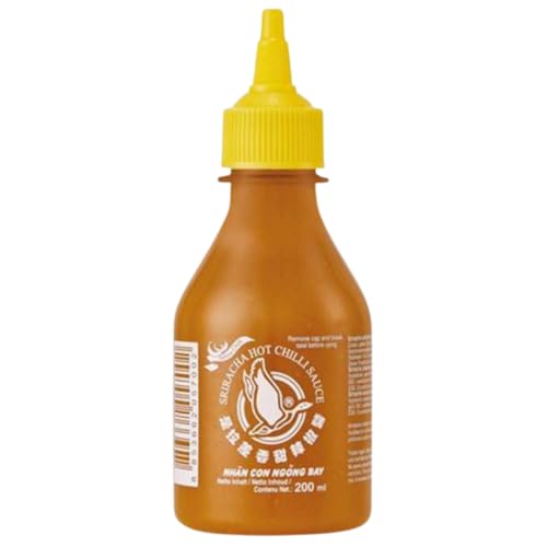 Sriracha Sauce Yellow Chilli 200ml - producto vegano - sin glúten - Salsa Sriracha Chile Amarillo