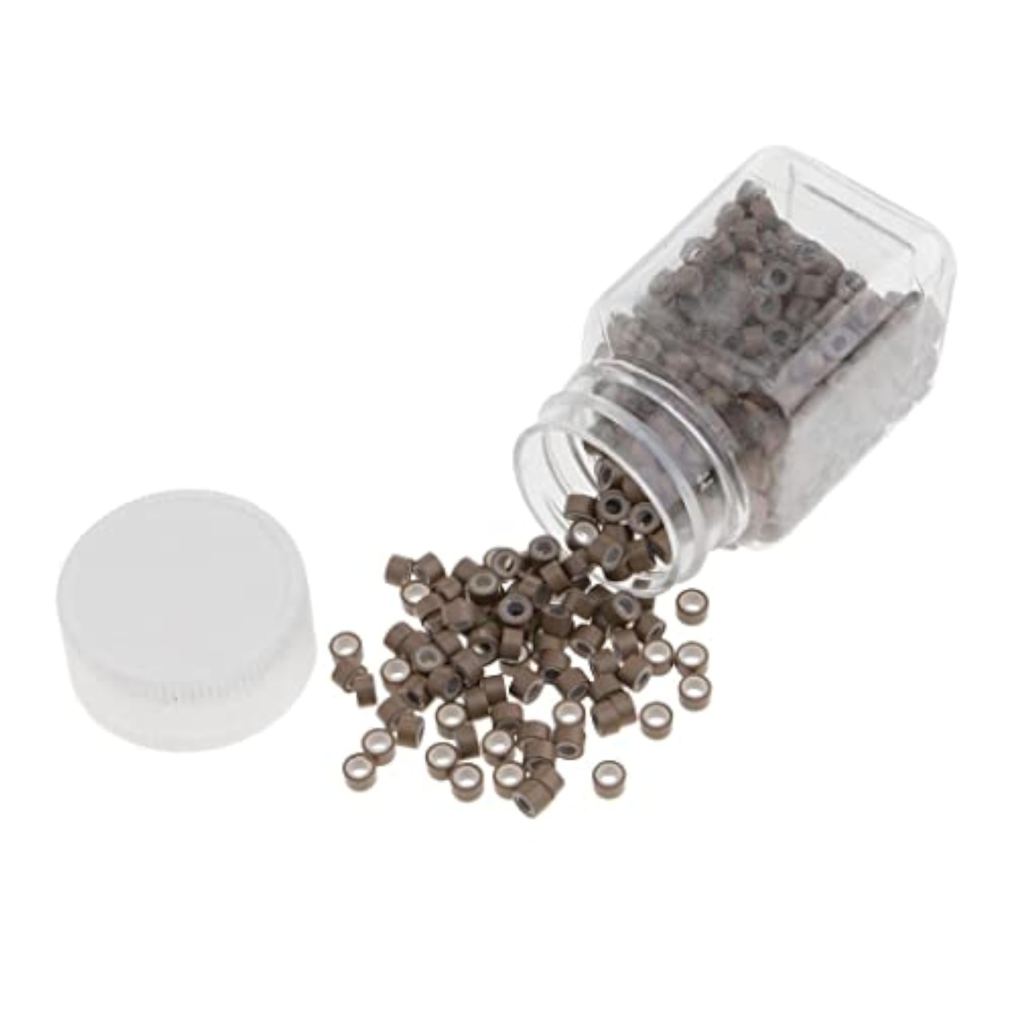 Silicone Micro Rings Links Crimp Beads for Hair Extensions