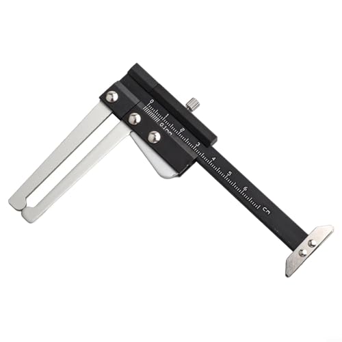 Calibrador de espesor de forro de freno de 60 mm en acero inoxidable para medición de desgaste de rotor de freno de disco, herramienta automotriz