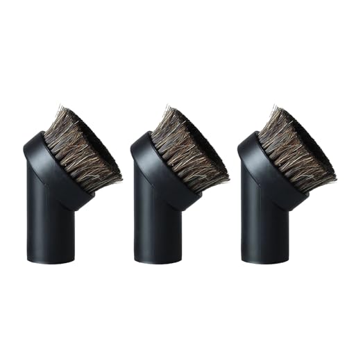 3 cepillos redondos para aspiradora, accesorios de aspiradora, accesorio para aspiradora de taller, accesorio para aspiradora de 1,25 pulgadas