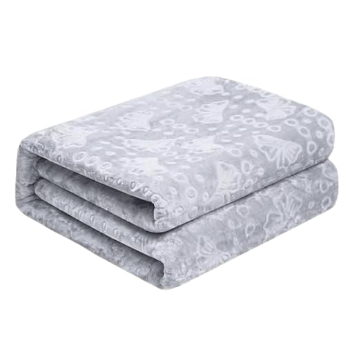 PEKJI Polyester Heated Throw Modern Single Heated Electric Underblanket Portable Heating Blanket Throw 4 Temperature Levels