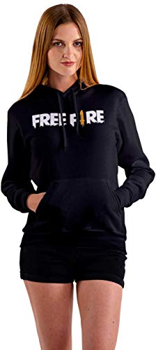 Moletom Blusa Preta Só Frente Free Fire Game Unissex Tamanho: M; Cor: Preto