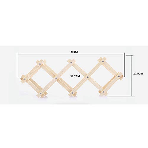 Soporte de madera para 5 botellas de vino miniatura 3