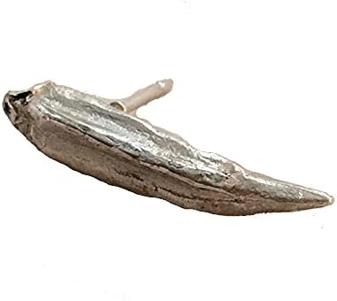 Miniatura 2 de Solid Sterling Silver Okra Tie Pin