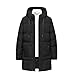 Produktbild QLXYYFC Herren Winterjacke Lange Daunenjacke Warm Parkajacke Kapuze Steppjacke Wintermantel Casual Verdicken Warme Daunenmantel M-8XL (Color : Noir, Size : 6XL)