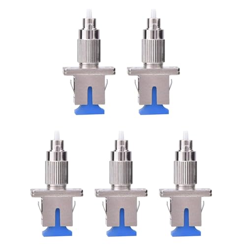 6X Adattatore a Fibra Ottica per Convertitore Ibrido ad Accoppiatore monomodale FC-SC per FC Maschio a SC