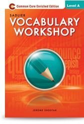 Paperback Vocabulary Workshop, Level A by Jerome Shostak (2012-05-03) Book
