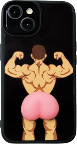 TRADAY Funny Ugly Phone Case - Compatible with iPhone 16 Pro Max - Ridiculous Weird Ugliest Case - Crazy Peach