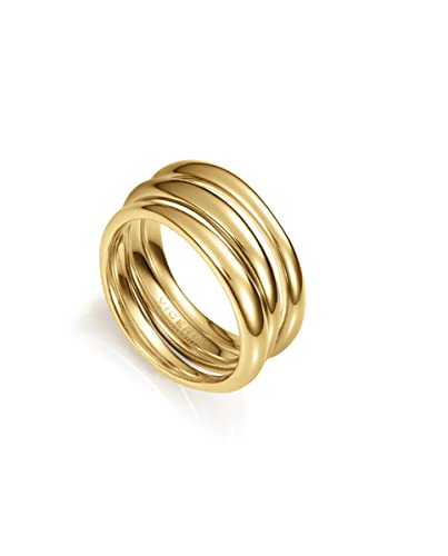 Bague dorée Viceroy Fashion bijoux tendance anneau minimaliste taille 52 femme