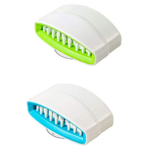 Homwel 2Pack green,blue Multi-function Scrubber,Washable Vegetables and Fruits,Tableware detergent,Can Ee Placed spoon, Chopsticks