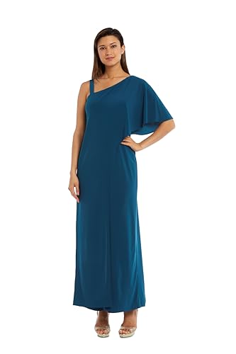 R&M Richards Womens Classic Jumpsuit, Teal, 14 US