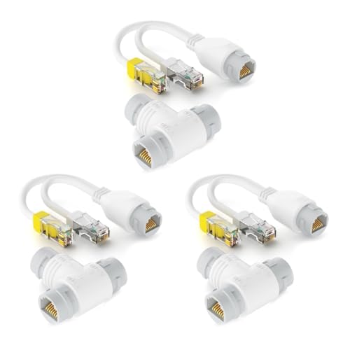 Shinycome Multiple Networking Connection Splitter,Streamlines Wiring for Surveillances Equipment for Simple Networking Build