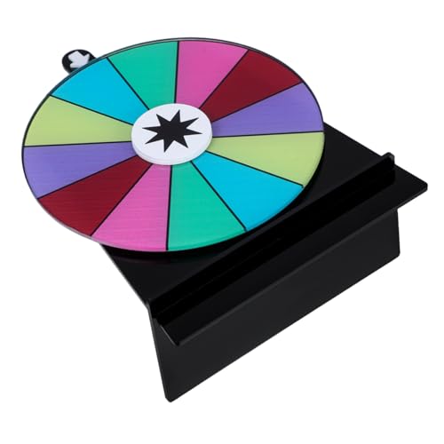 BRIGHTFUFU Game Spinner Arrow Large Rotating Fortune Wheel Stand for Weddings Gatherings Supply