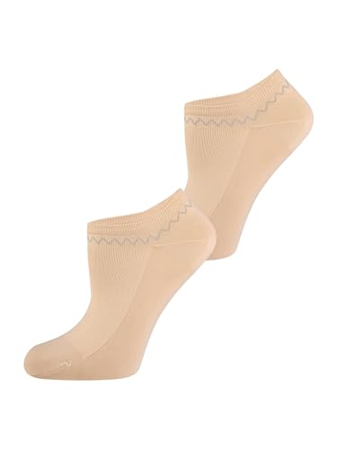 Nur Die 2er Schuhsöckchen weiche strapazierfähige kurze Socke atmungsaktiv schnell trocknend Sneaker-Socke Doppelpack Damen