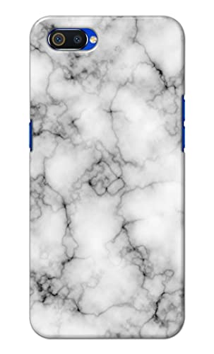 Image of Light White Marble Texture Natural Pattern Hard Back Case Cover for Realme C2 / Oppo A1K, RMX1941, CPH1923 Back Cover -(J5) VNS2230