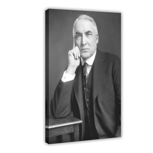 Impression toile Warren G Harding portrait d'art mural premium