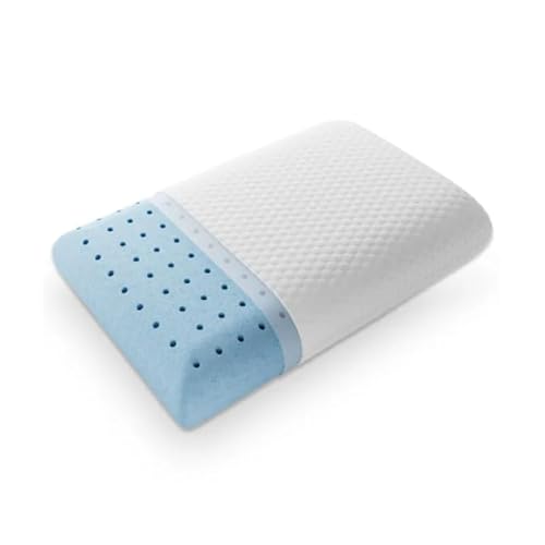 Image of LeeCHee Memory Foam Pillow, Standard Size Pillows for Sleeping, Bed Pillow Soft and Comfortable, Cooling Hotel Pillow for Side Sleeper, Removable, Machine Washable Cover