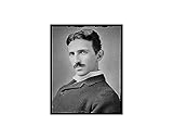 Poster Master Vintage Nikola Tesla Poster - Retro Portrait Print - Electrical Engineer Art - Scientist Art - Gift for Men & Women - Decor for Living Room, Bedroom or Dorm - 8x10 UNFRAMED Wall Art