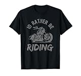Photo Gallery grafica vintage con scritta "i d rather be riding street moto biker maglietta Photo Gallery grafica vintage con scritta "i d rather be riding street moto biker maglietta