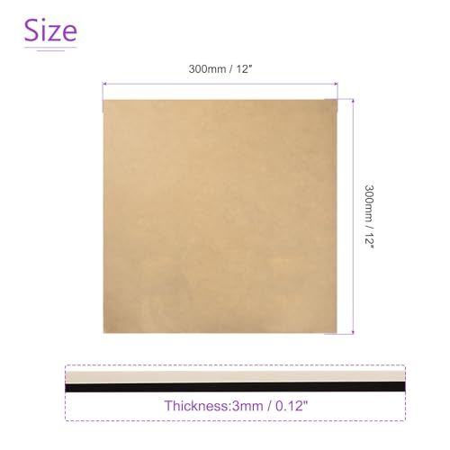 Image of DMiotech 2pcs 12 inch x 12 inch 3mm Thick Plastic Acrylic Board Acrylic Sheet PMMA Acrylic Board for Craft DIY Display Project Sign Blank Black Clear
