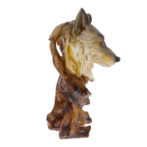 Décor d'aquarium de citrouille et table de salon avec statuette animale micro