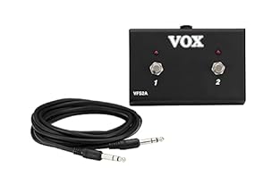 Dual footswitch for Vox Pathfinder and Vox Cambridge amplifier range Hi-quality durable all-metal construction Works for the Vox AC30, Vox AC15 and all Vox VR series amps Vox footswitch also works with the AC Custom line of amps A 1/4-inch jack on th...