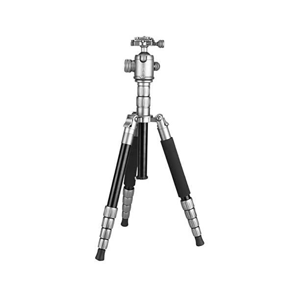 LLluckyHW Aluminum Reisestativ mit Einbeinstativ mit Schnellspannplatte für Panorama Shooting 158cm Tragbares… – Bild 3