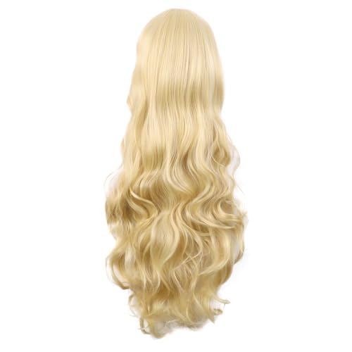 Image of MapofBeauty 32 Inch /80 cm Long Hair Spiral Side Bangs Curly Cosplay Costume Synthetic Wig (Mixed Light Golden)